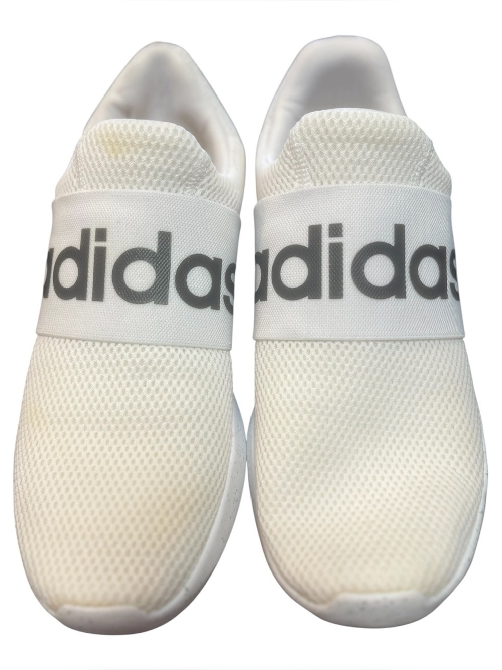 Sz 12 adidas mens White Slip-On Athletic Shoes